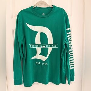 Disneyland Resort D Logo Long Sleeve Green Unisex T-shirt